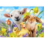 A4 Farm Friends 9 Piece Wooden Puzzle   A4 Farm Friends 9 Piece Wooden Puzzle